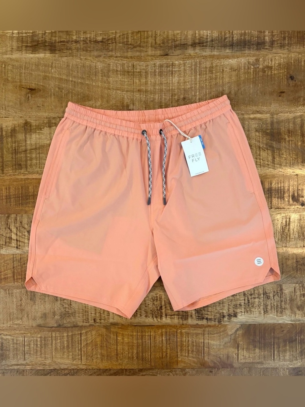 NWT Free Fly Andros Swim Trunk Orange Dusk